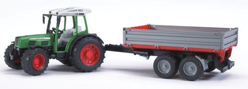 BRUDER BR 2104- Traktor FENDT Farmer + skl. vůz
