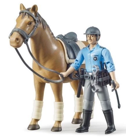 Bruder 62507 BWORLD Policista na koni AKCE pouze do vyprodání zásob!